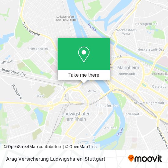 Arag Versicherung Ludwigshafen map
