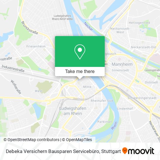 Карта Debeka Versichern Bausparen Servicebüro