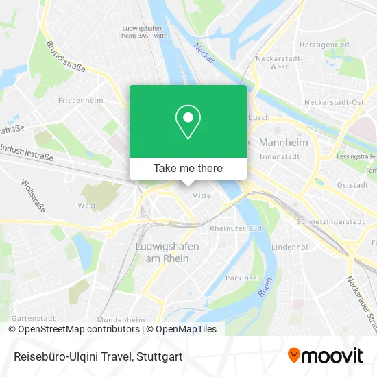 Карта Reisebüro-Ulqini Travel