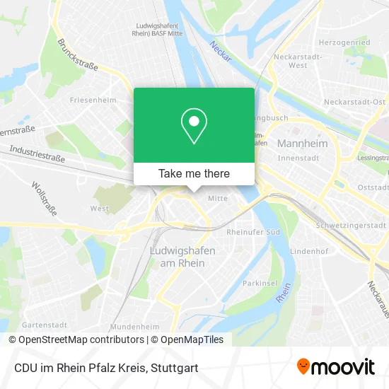 Карта CDU im Rhein Pfalz Kreis