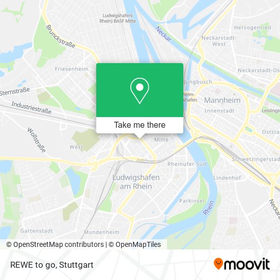 REWE to go map