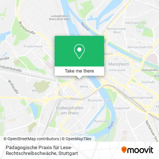 Карта Pädagogische Praxis für Lese- Rechtschreibschwäche