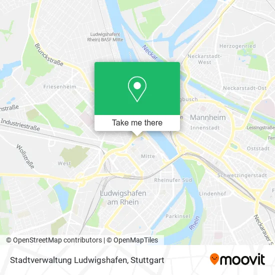 Карта Stadtverwaltung Ludwigshafen