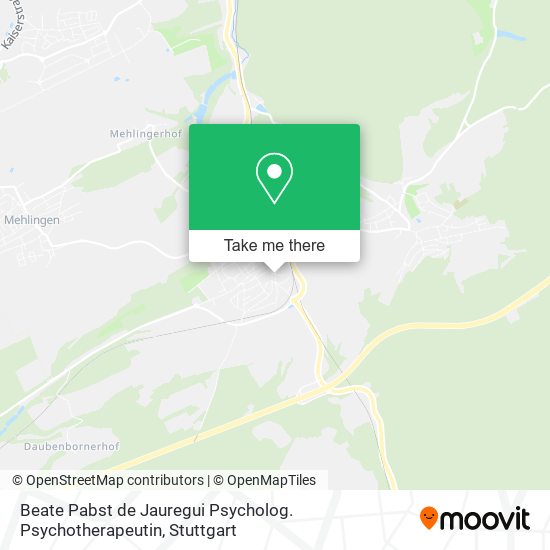 Карта Beate Pabst de Jauregui Psycholog. Psychotherapeutin