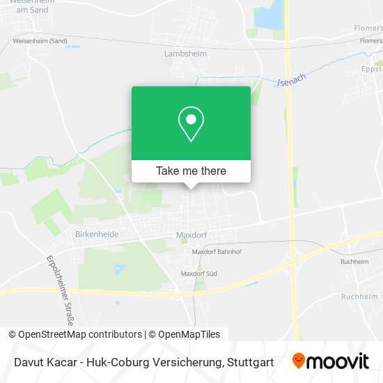 Davut Kacar - Huk-Coburg Versicherung map