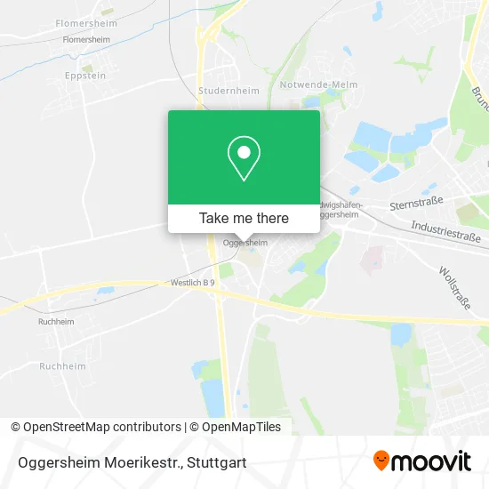 Карта Oggersheim Moerikestr.