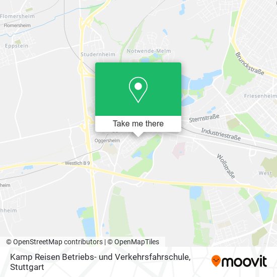 Карта Kamp Reisen Betriebs- und Verkehrsfahrschule