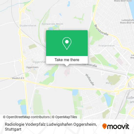 Карта Radiologie Voderpfalz Ludwigshafen Oggersheim
