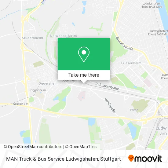 Карта MAN Truck & Bus Service Ludwigshafen