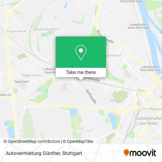 Autovermietung Günther map