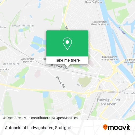 Карта Autoankauf Ludwigshafen