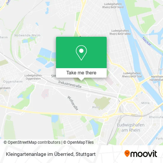 Карта Kleingartenanlage im Überried