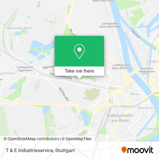 T & E Industrieservice map