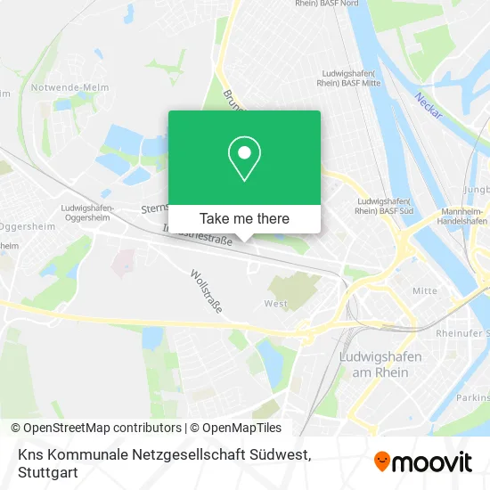 Карта Kns Kommunale Netzgesellschaft Südwest