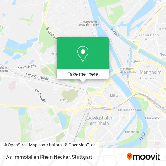 Карта As Immobilien Rhein Neckar
