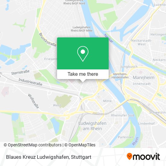 Blaues Kreuz Ludwigshafen map