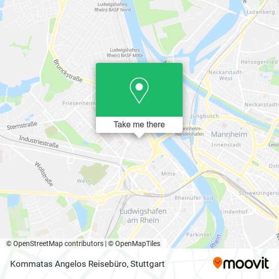 Карта Kommatas Angelos Reisebüro