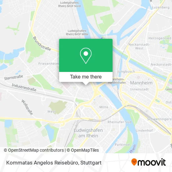 Карта Kommatas Angelos Reisebüro