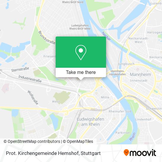 Prot. Kirchengemeinde Hemshof map