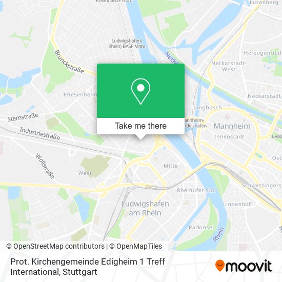 Prot. Kirchengemeinde Edigheim 1 Treff International map