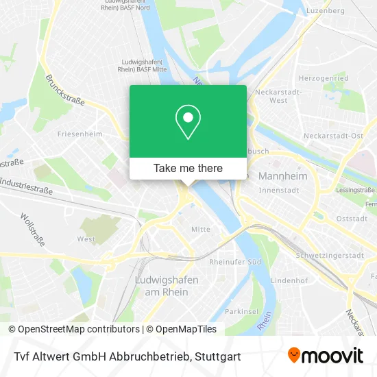 Карта Tvf Altwert GmbH Abbruchbetrieb