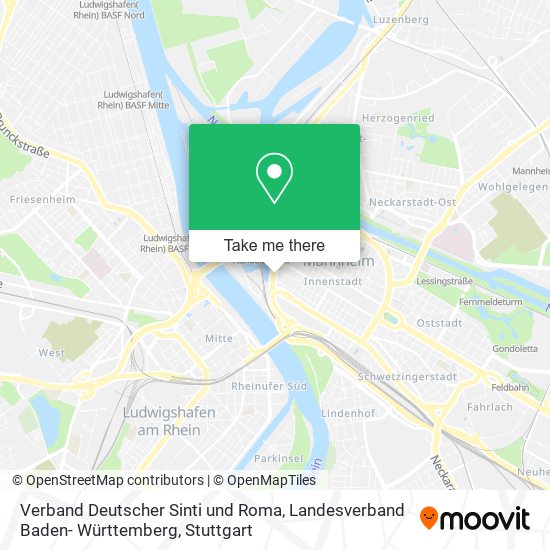 Verband Deutscher Sinti und Roma, Landesverband Baden- Württemberg map