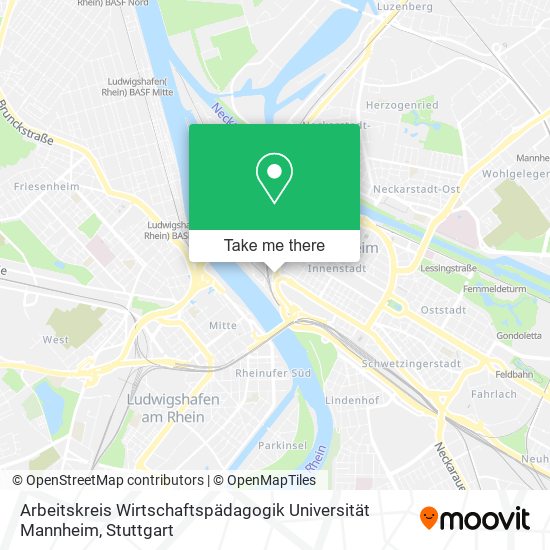 Arbeitskreis Wirtschaftspädagogik Universität Mannheim map