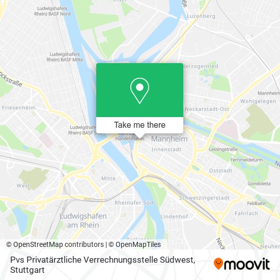 Pvs Privatärztliche Verrechnungsstelle Südwest map