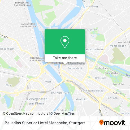 Balladins Superior Hotel Mannheim map