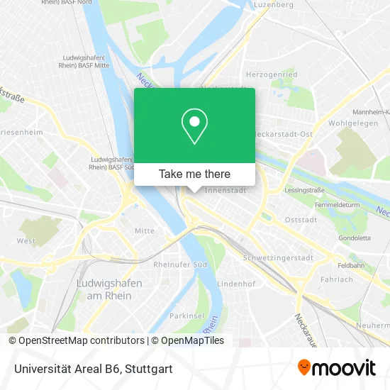 Карта Universität Areal B6