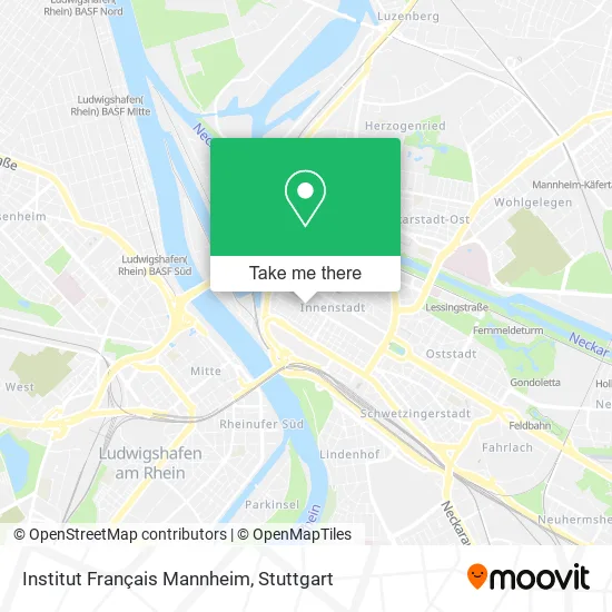 Карта Institut Français Mannheim