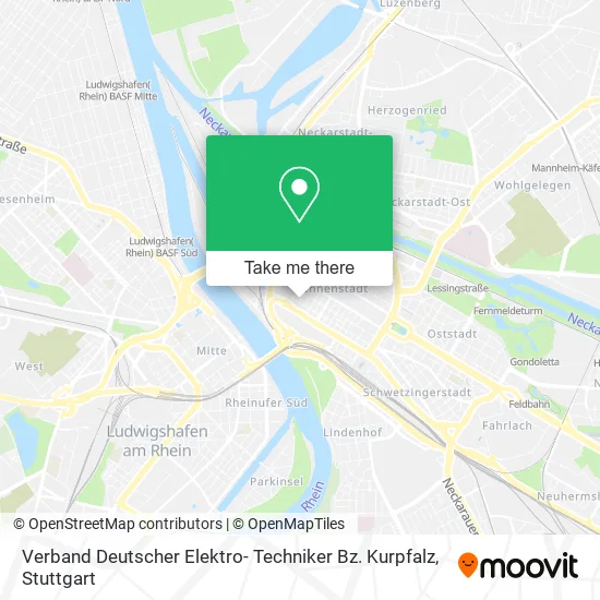 Карта Verband Deutscher Elektro- Techniker Bz. Kurpfalz