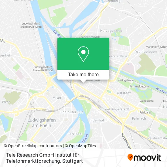 Tele Research GmbH Institut für Telefonmarktforschung map