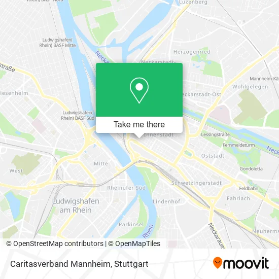 Карта Caritasverband Mannheim