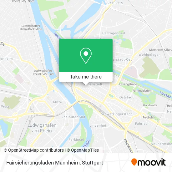 Карта Fairsicherungsladen Mannheim