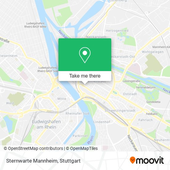 Sternwarte Mannheim map