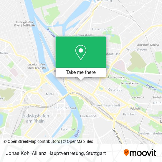 Карта Jonas Kohl Allianz Hauptvertretung