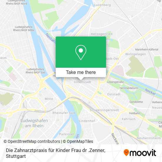 Die Zahnarztpraxis für Kinder Frau dr .Zenner map