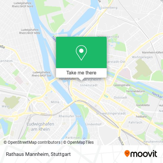 Rathaus Mannheim map