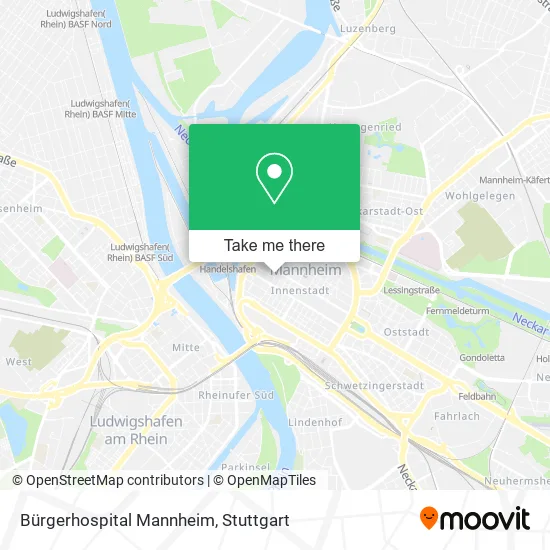 Карта Bürgerhospital Mannheim