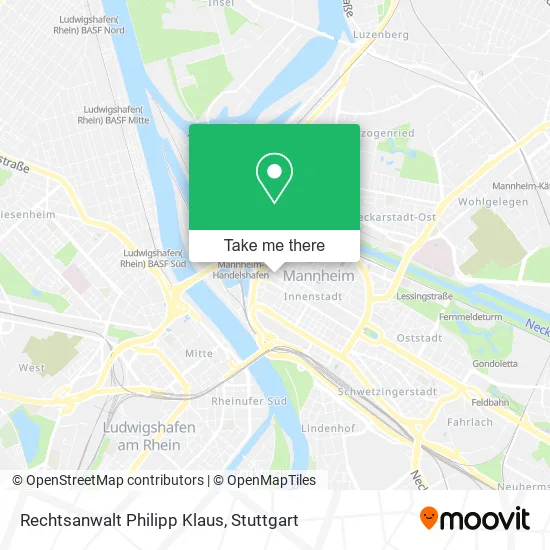 Карта Rechtsanwalt Philipp Klaus