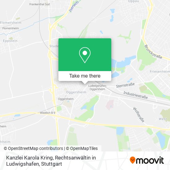 Kanzlei Karola Kring, Rechtsanwältin in Ludwigshafen map