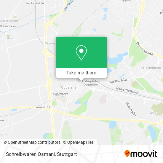 Карта Schreibwaren Osmani