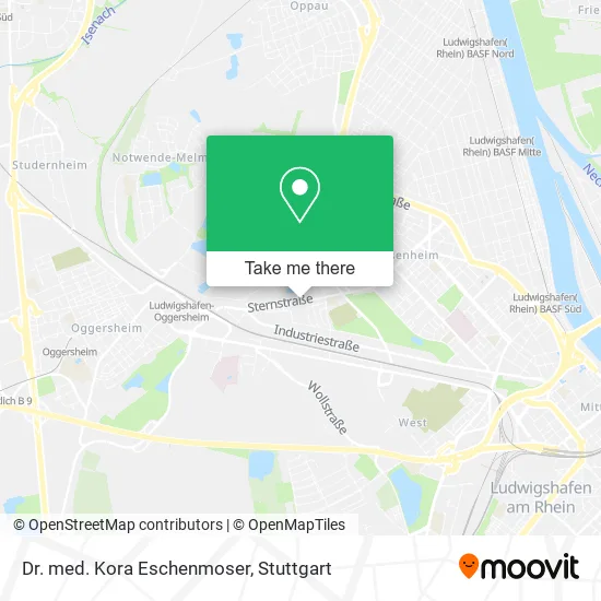 Карта Dr. med. Kora Eschenmoser