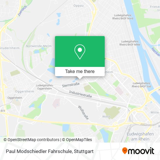 Paul Modschiedler Fahrschule map