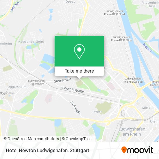 Hotel Newton Ludwigshafen map