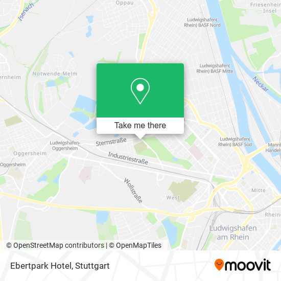 Ebertpark Hotel map