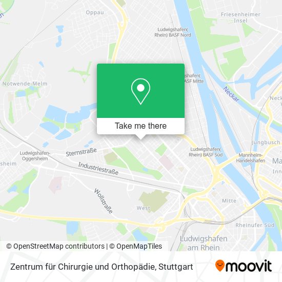 Zentrum für Chirurgie und Orthopädie map