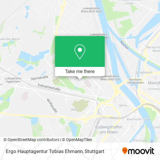 Карта Ergo Hauptagentur Tobias Ehmann