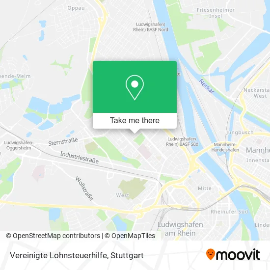 Карта Vereinigte Lohnsteuerhilfe